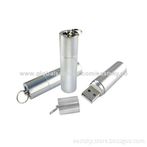 Customized Metal Flash Drive, Made of Stainless Metal with 64MB to 32GB Memory Capacity